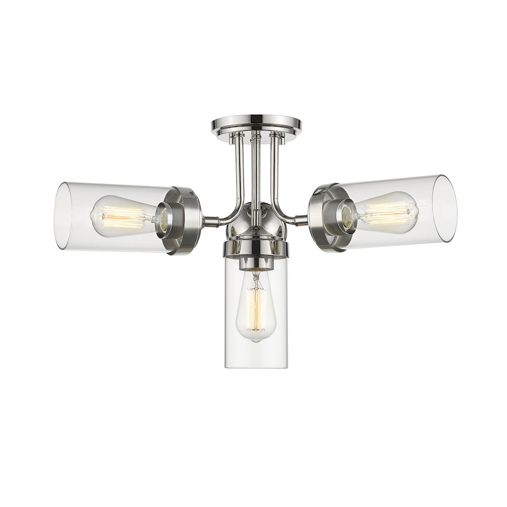 Z-Lite 4 Light Semi Flush Mount. Picture 3
