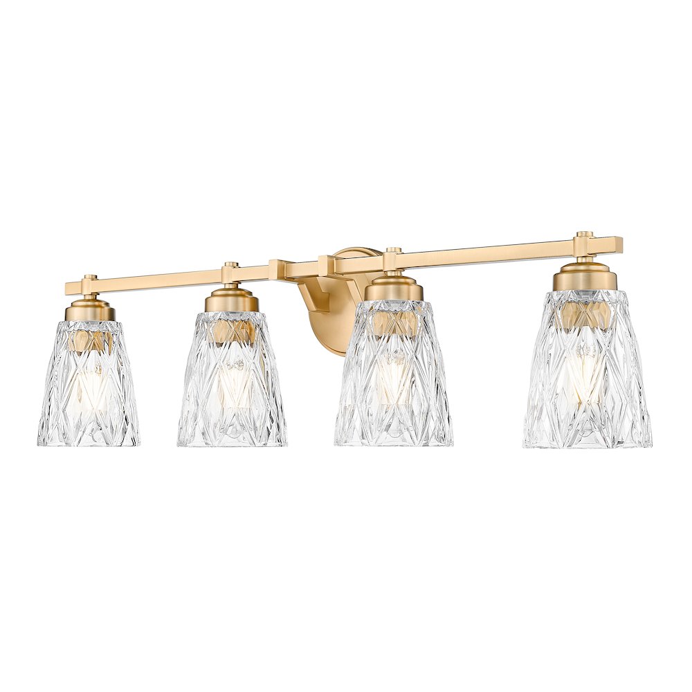 Z-Lite 4 Light Vanity, Modern Gold. Picture 1