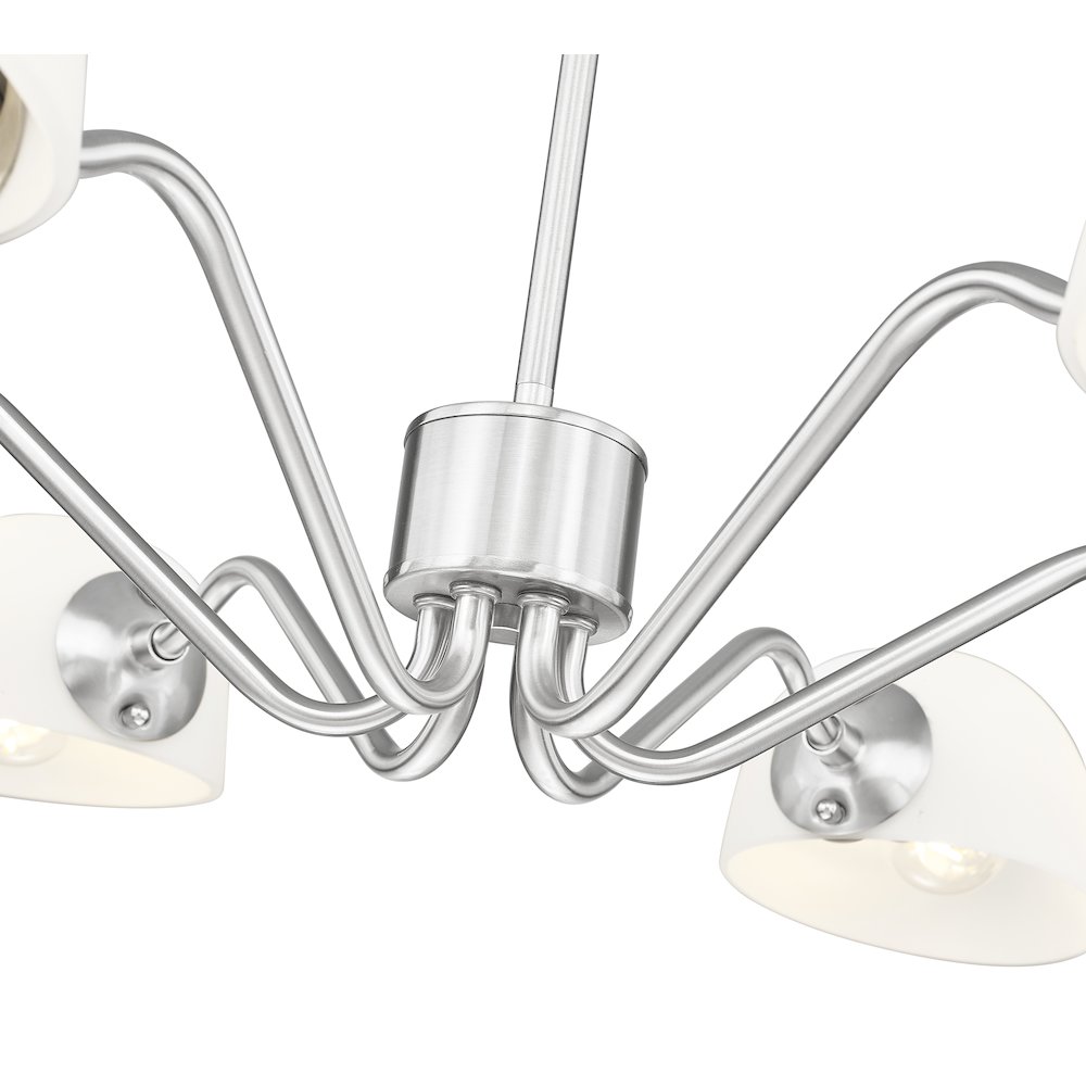 Z-Lite 6 Light Chandelier, Brushed Nickel. Picture 4