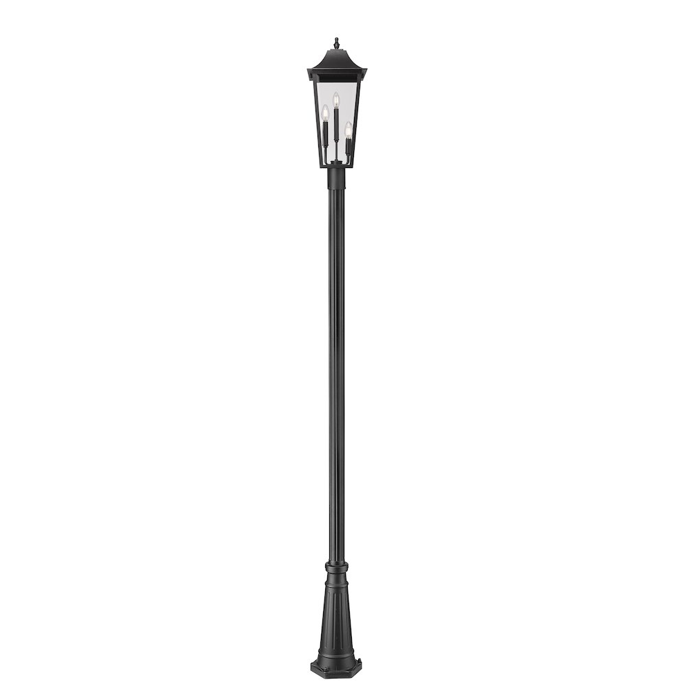 Z-Lite 3 Light Outdoor Post Mounted Fixture. Picture 3