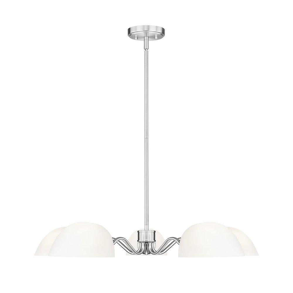 Z-Lite 5 Light Chandelier, Brushed Nickel. Picture 2
