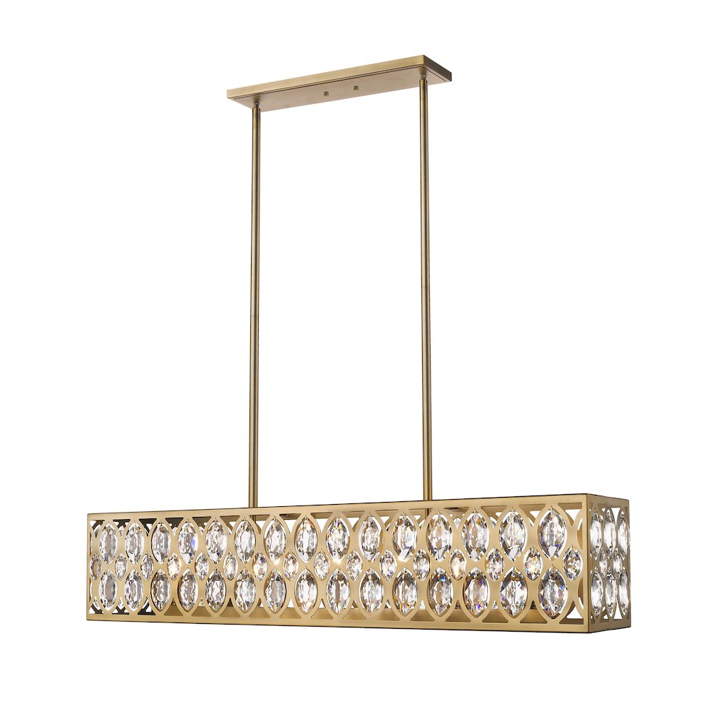 Z-Lite 7 Light Linear Chandelier. Picture 1