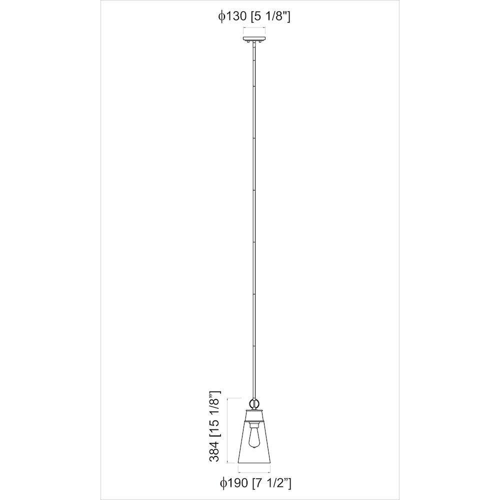 Z-Lite 1 Light Pendant. Picture 8