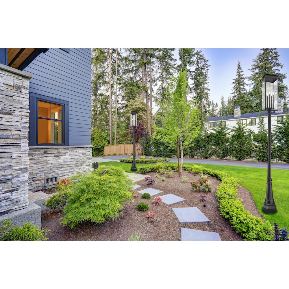 Z-Lite 5 Light Outdoor Post Mounted Fixture. Picture 6