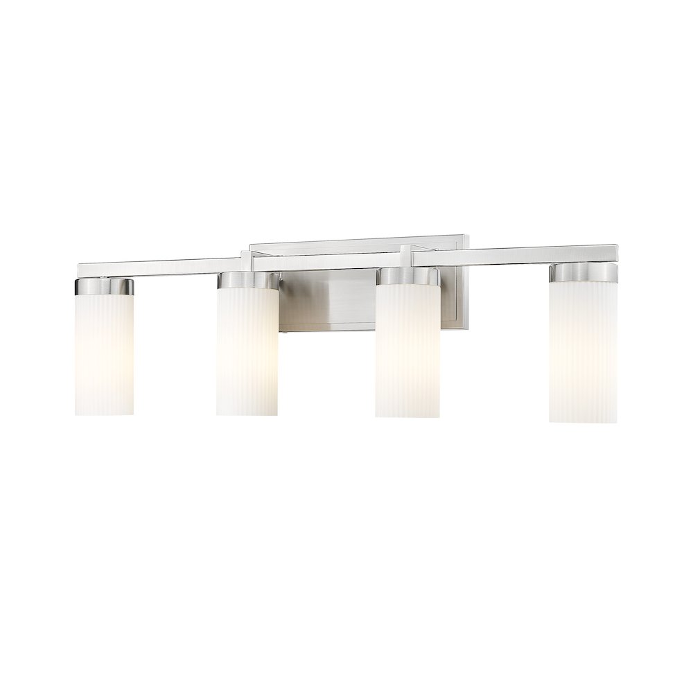 Z-Lite Danica 4 Light Vanity in Brushed Nickel color, Steel frame. Picture 1