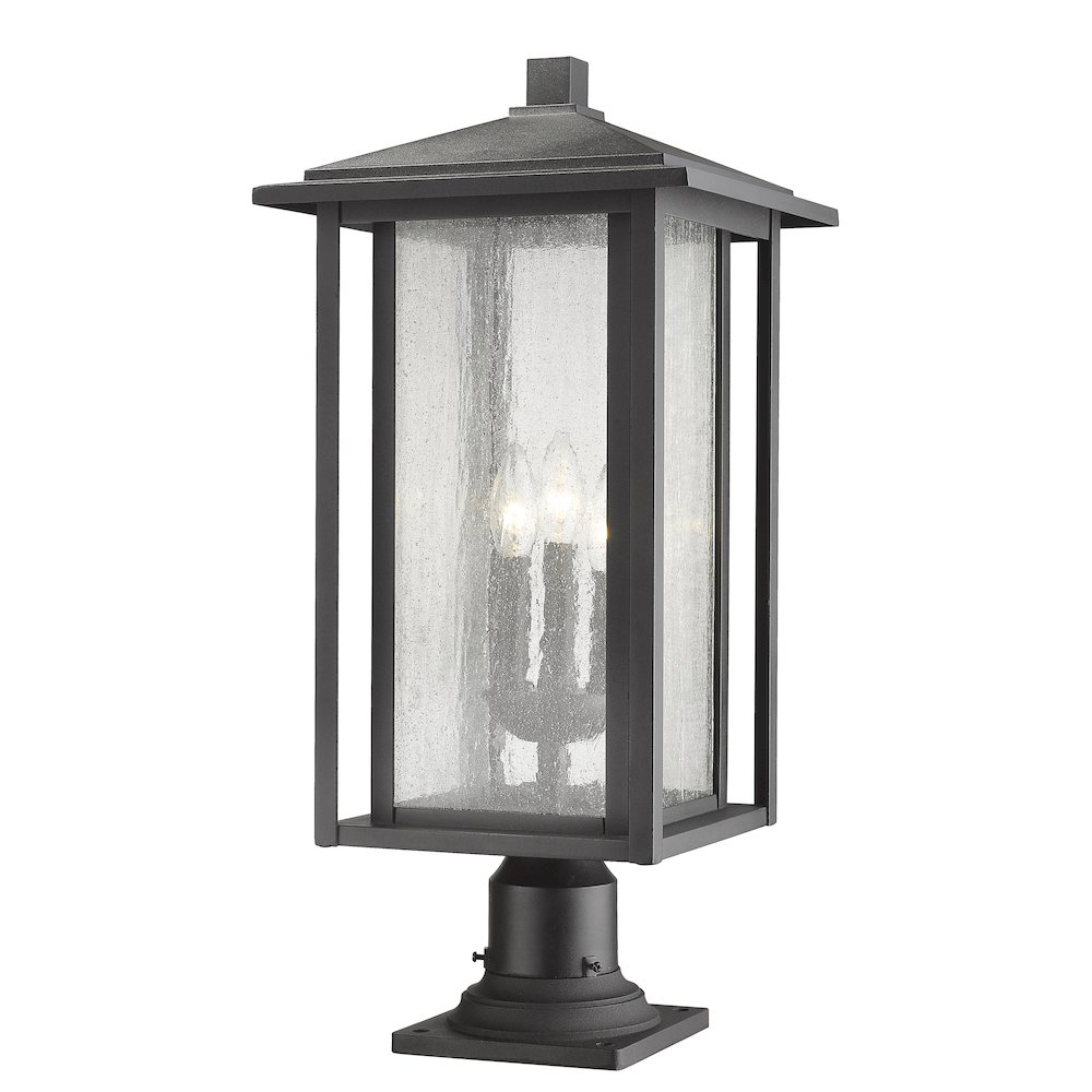 Z-Lite 3 Light Outdoor Pier Mounted Fixture. Picture 3