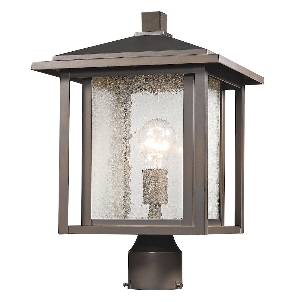 Z-Lite 1 Light Outdoor Post Mount Fixture. Picture 1