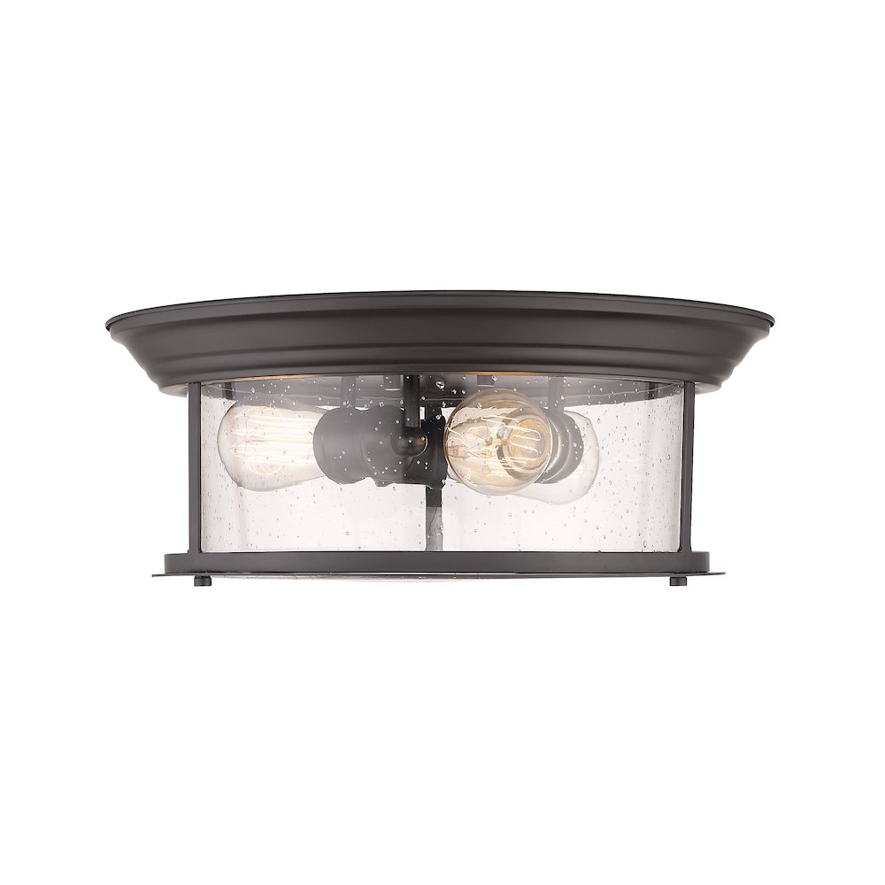 Z-Lite 3 Light Flush Mount. Picture 2