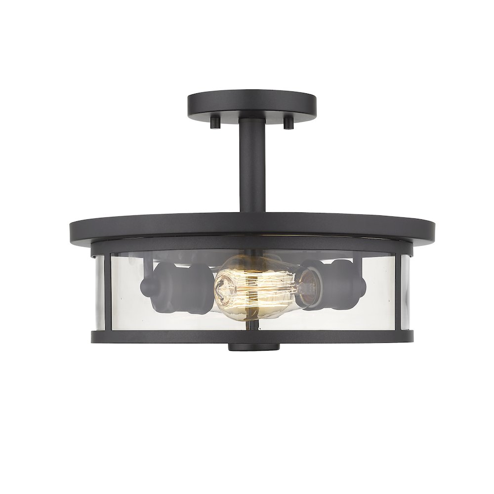 Z-Lite 2 Light Semi Flush Mount. Picture 1