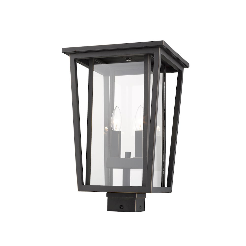Z-Lite 2 Light Outdoor Post Mount Fixture. Picture 4