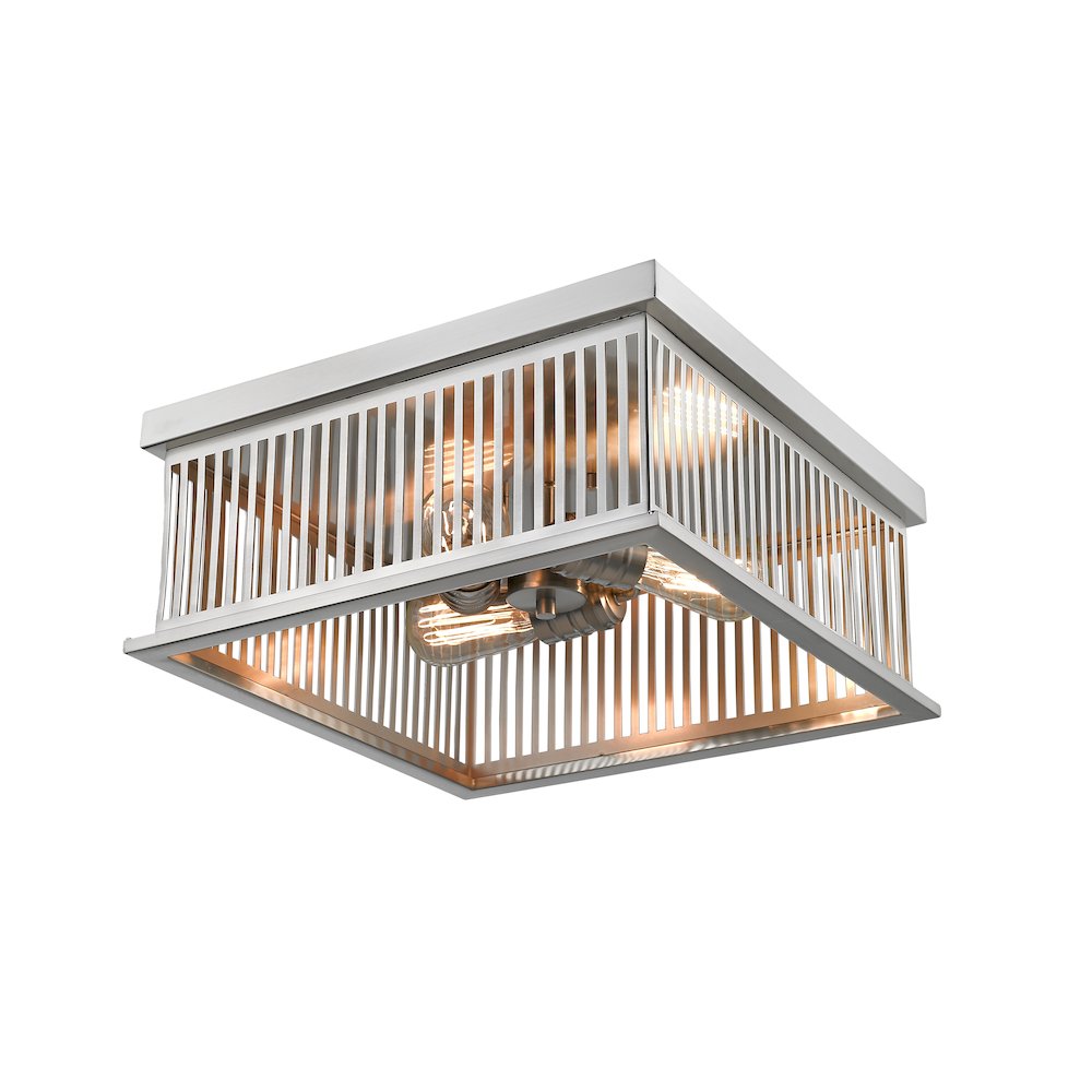 Z-Lite 3 Light Flush Mount. Picture 4