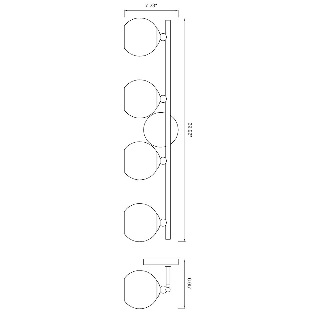 Z-Lite 4 Light Vanity. Picture 8