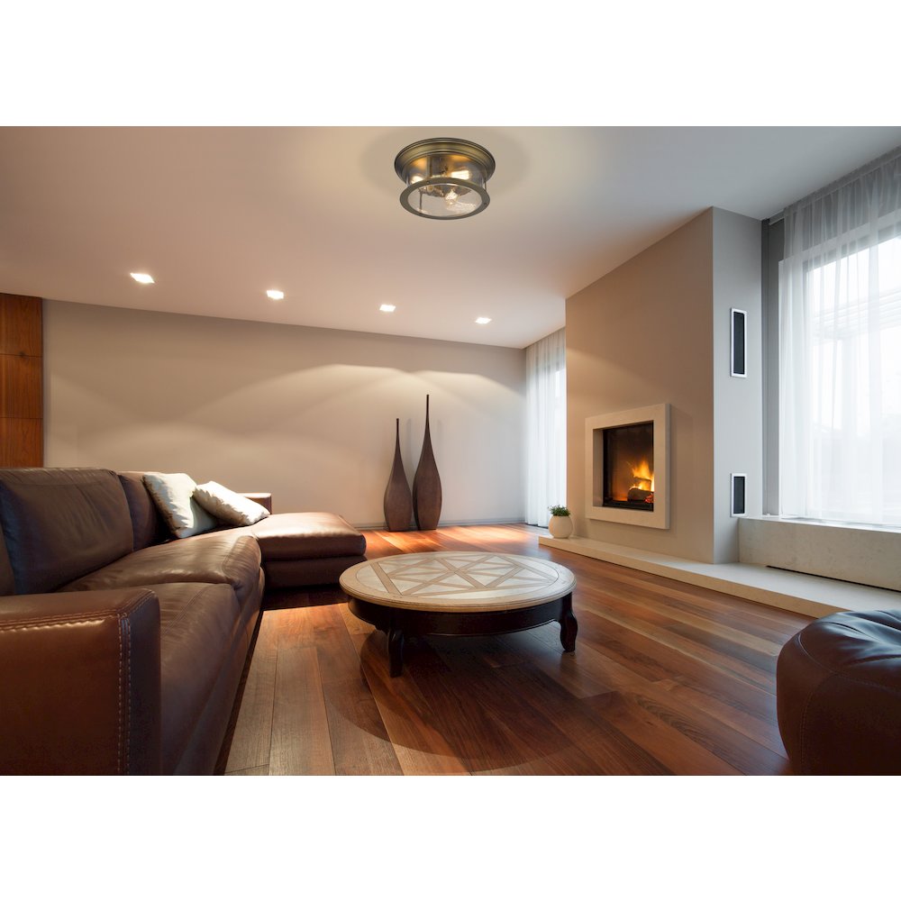 Z-Lite 3 Light Flush Mount. Picture 6