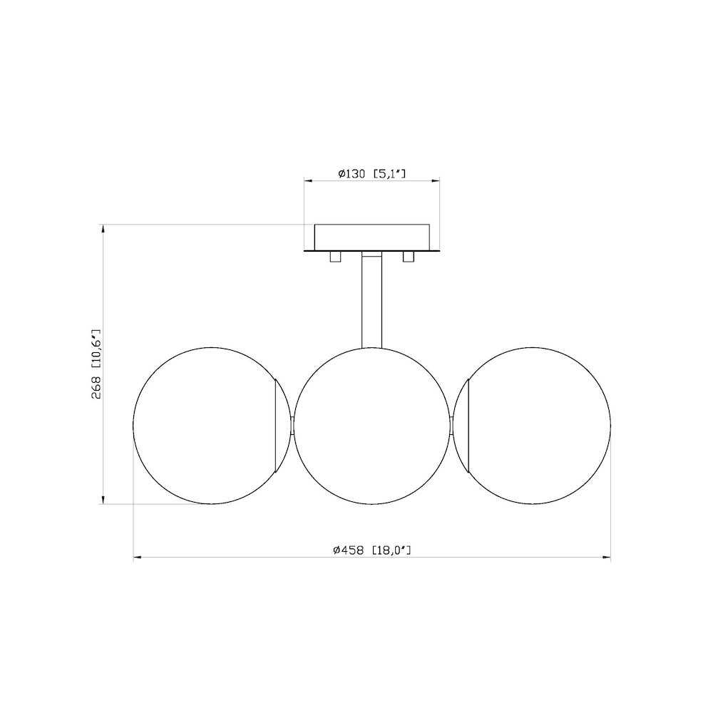 Z-Lite 4 Light Semi Flush Mount. Picture 8
