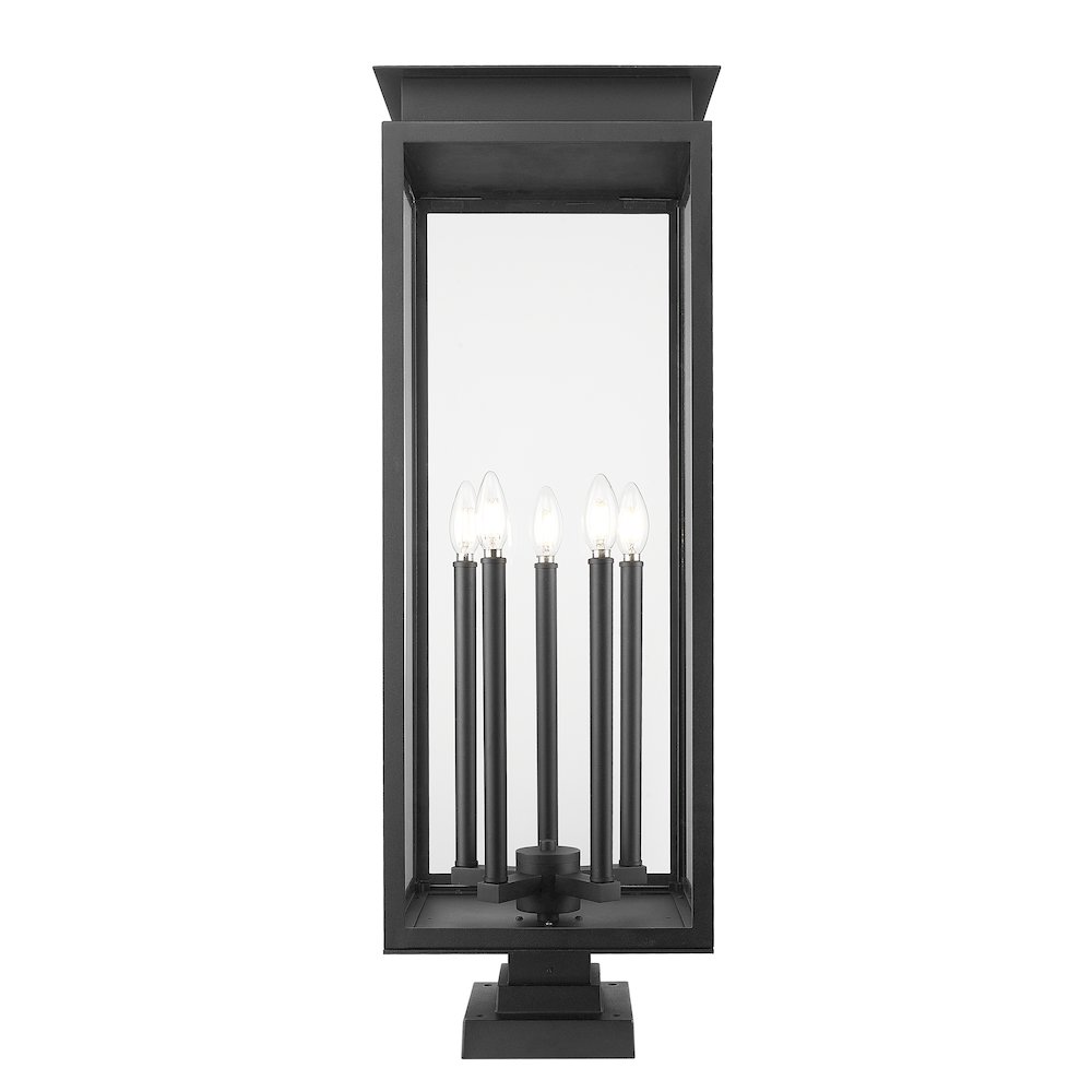 Z-Lite 5 Light Outdoor Pier Mounted Fixture. Picture 3