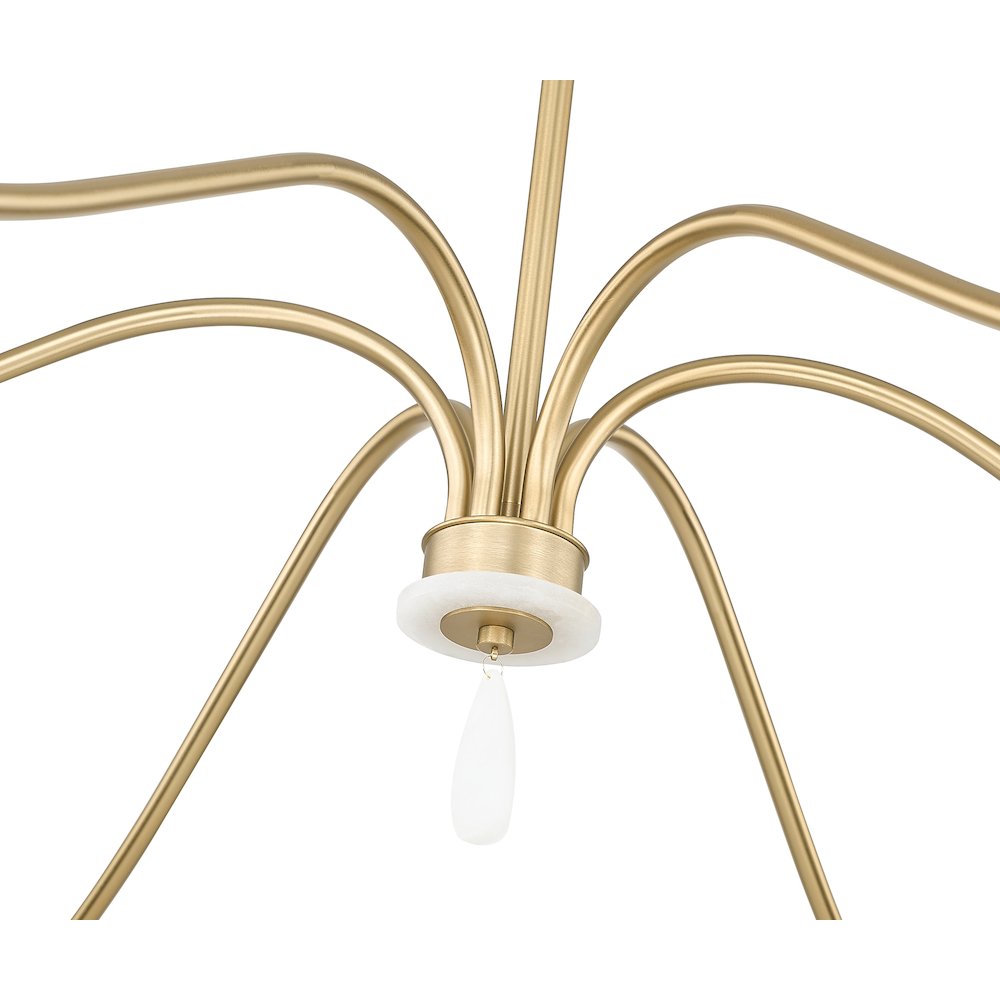 Z-Lite 6 Light Chandelier, Mordern Gold. Picture 4