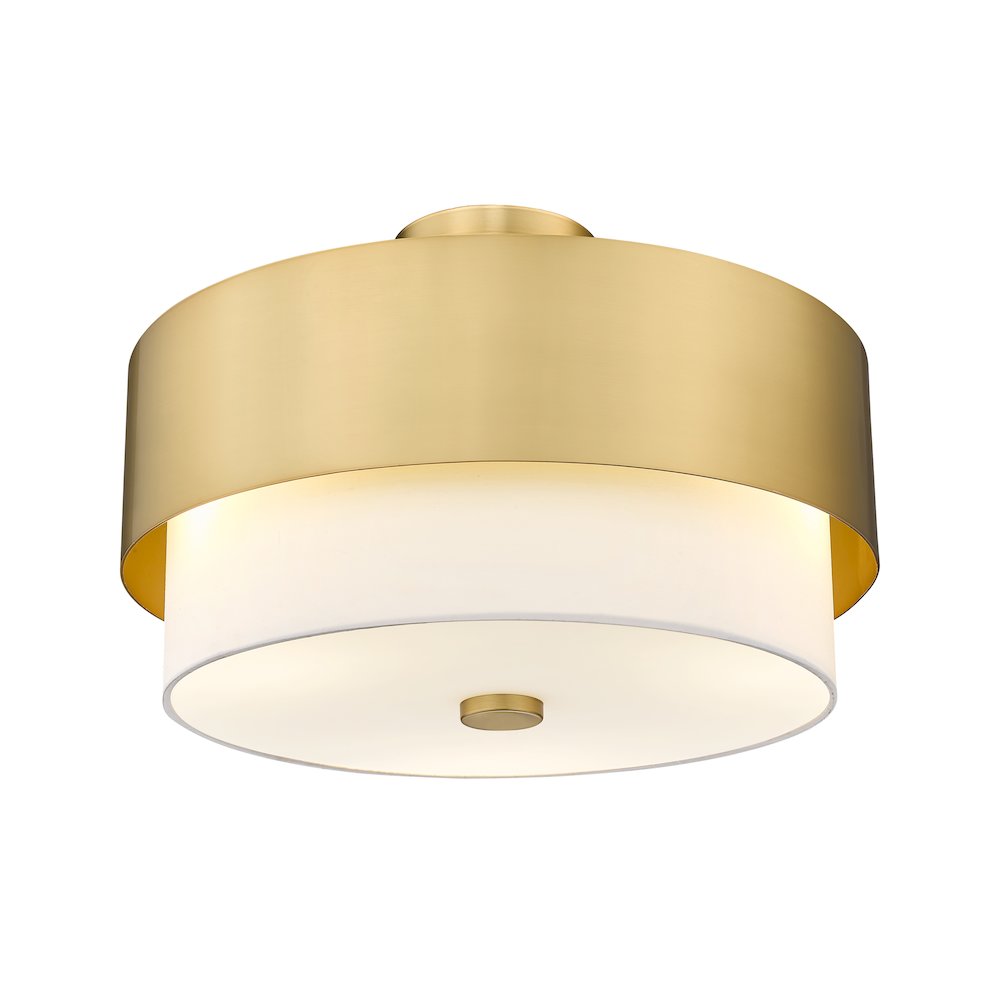 Z-Lite 3 Light Semi Flush Mount. Picture 3