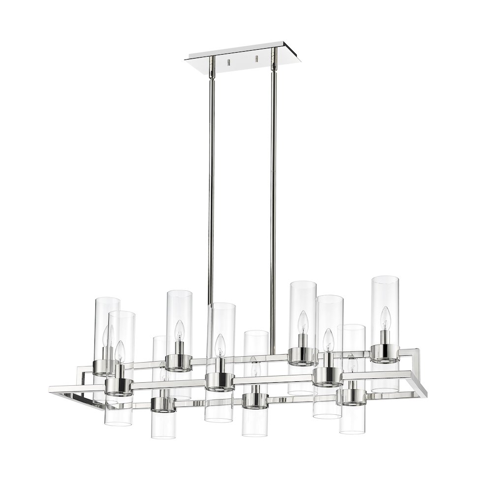 Z-Lite 10 Light Linear Chandelier. Picture 5