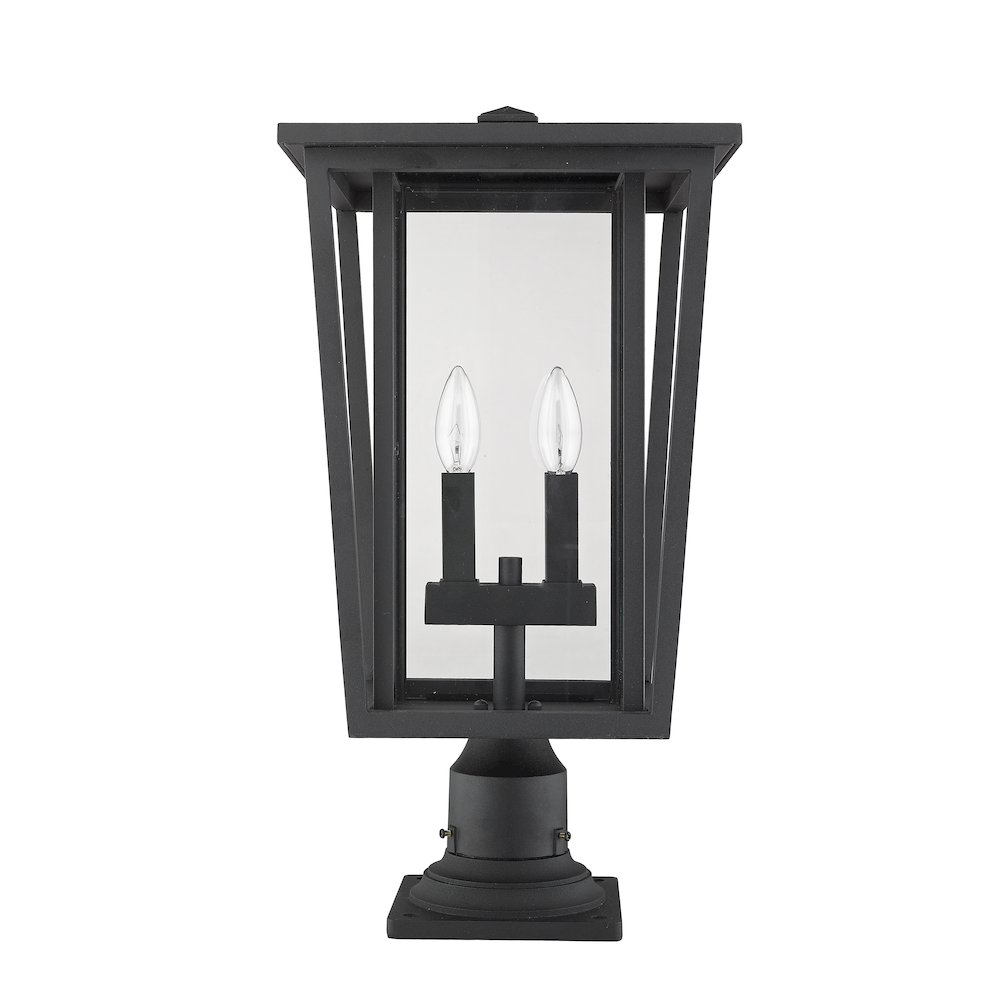 Z-Lite 2 Light Outdoor Pier Mounted Fixture. Picture 4