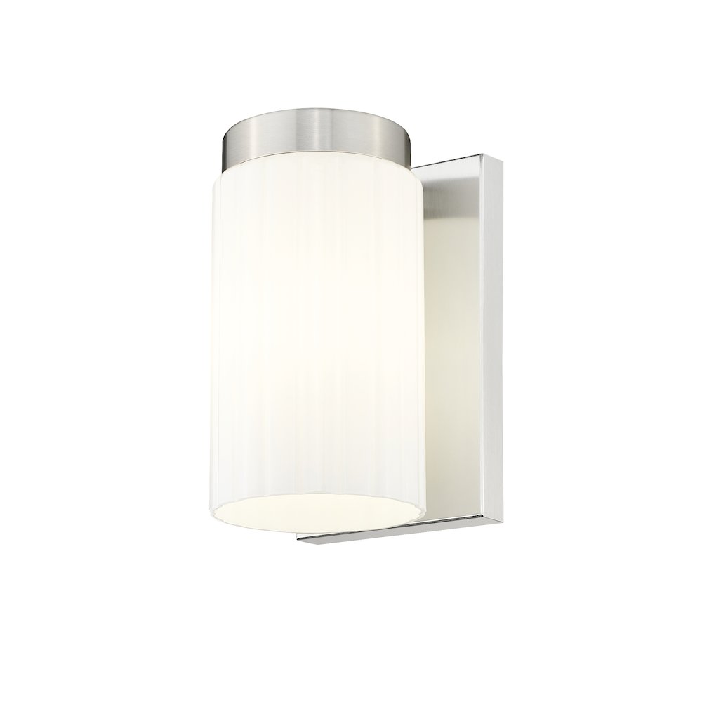 Z-Lite Burk 1 Light Wall Sconce, Brushed Nickel. Picture 2