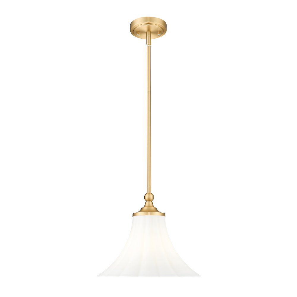 Z-Lite 1 Light Pendant, Modern Gold. Picture 1