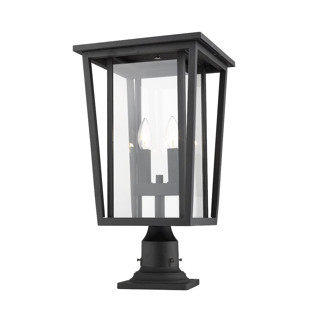 Z-Lite 2 Light Outdoor Pier Mounted Fixture. Picture 1