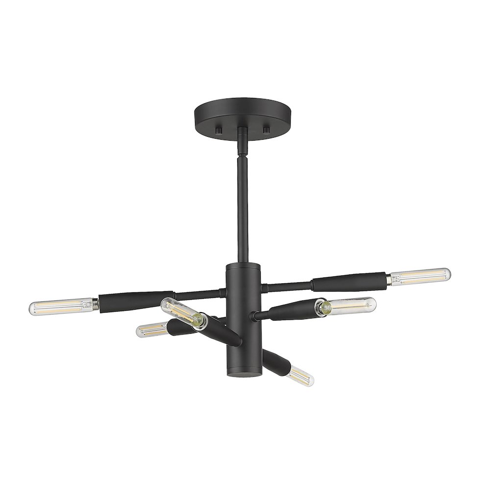 Z-Lite 6 Light Semi Flush Mount. Picture 5