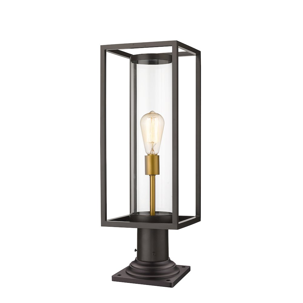 Z-Lite 1 Light Outdoor Pier Mounted Fixture. Picture 1