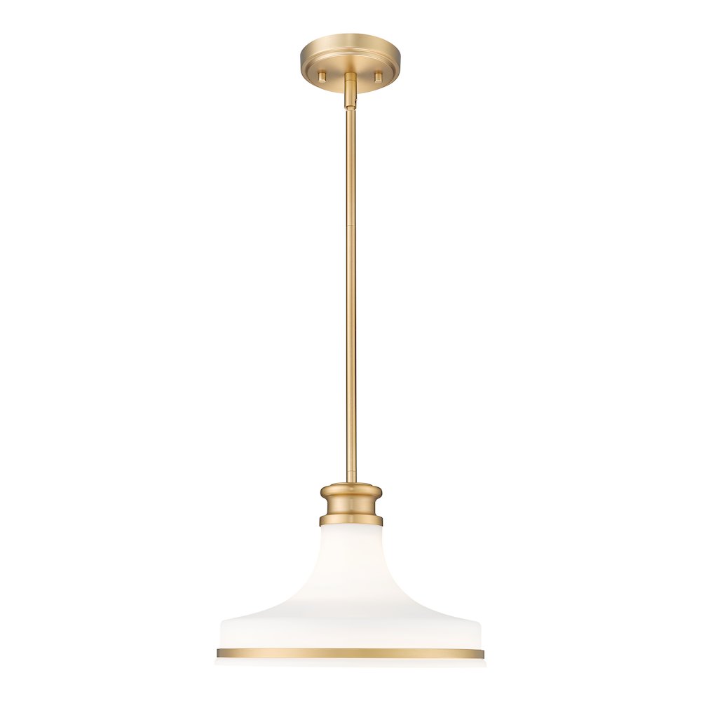 Z-Lite 1 Light Pendant, Modern Gold. Picture 1