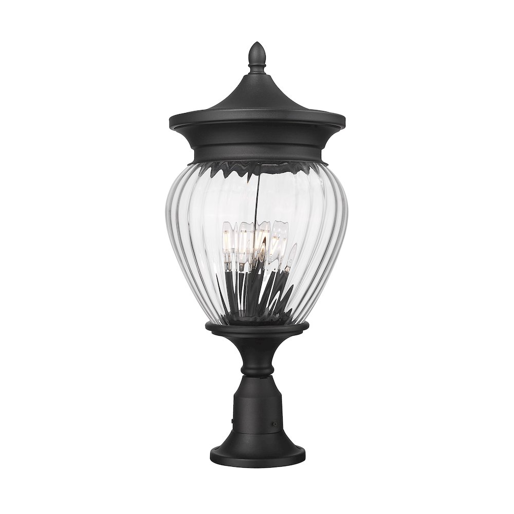 Z-Lite 4 Light Outdoor Pier Mounted Fixture. Picture 3
