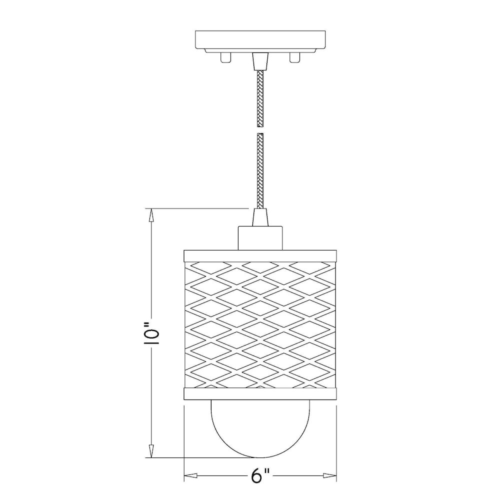 Z-Lite 1 Light Pendant. Picture 8