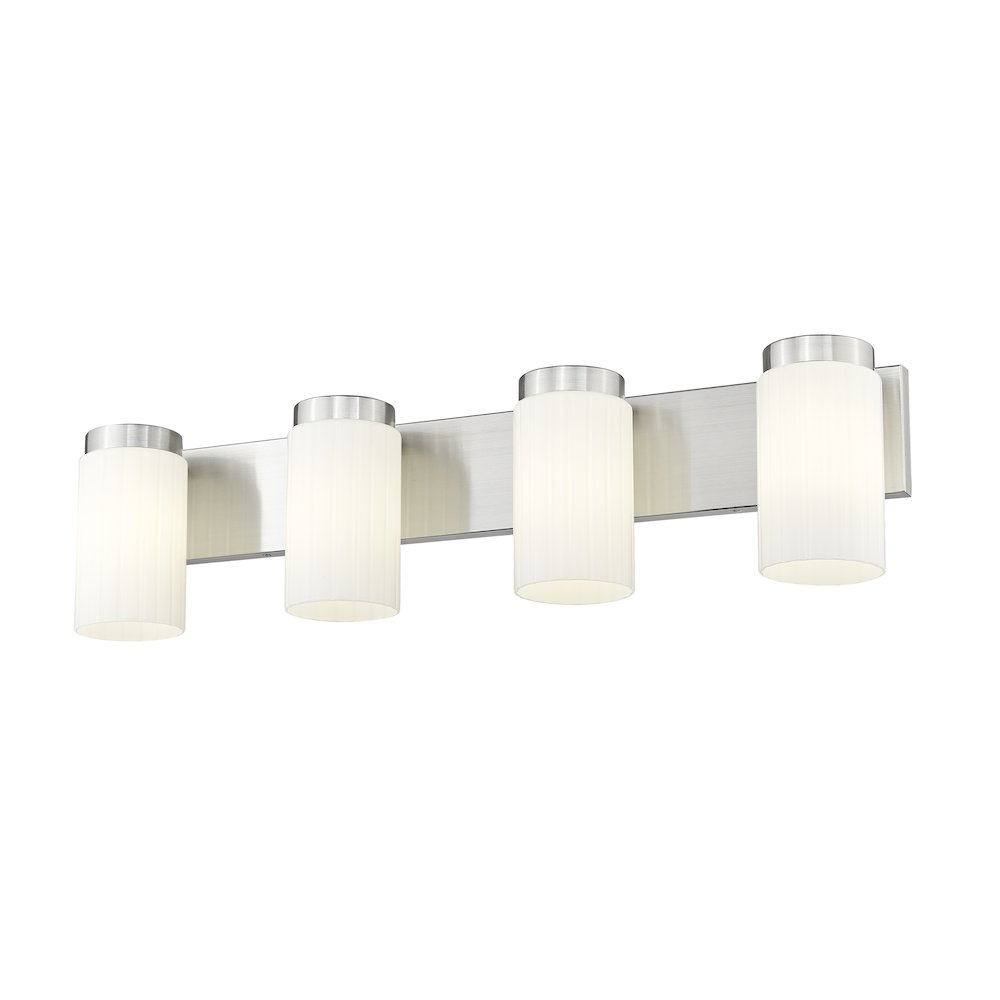 Z-Lite Burk 4 Light Vanity, Brushed Nickel. Picture 2