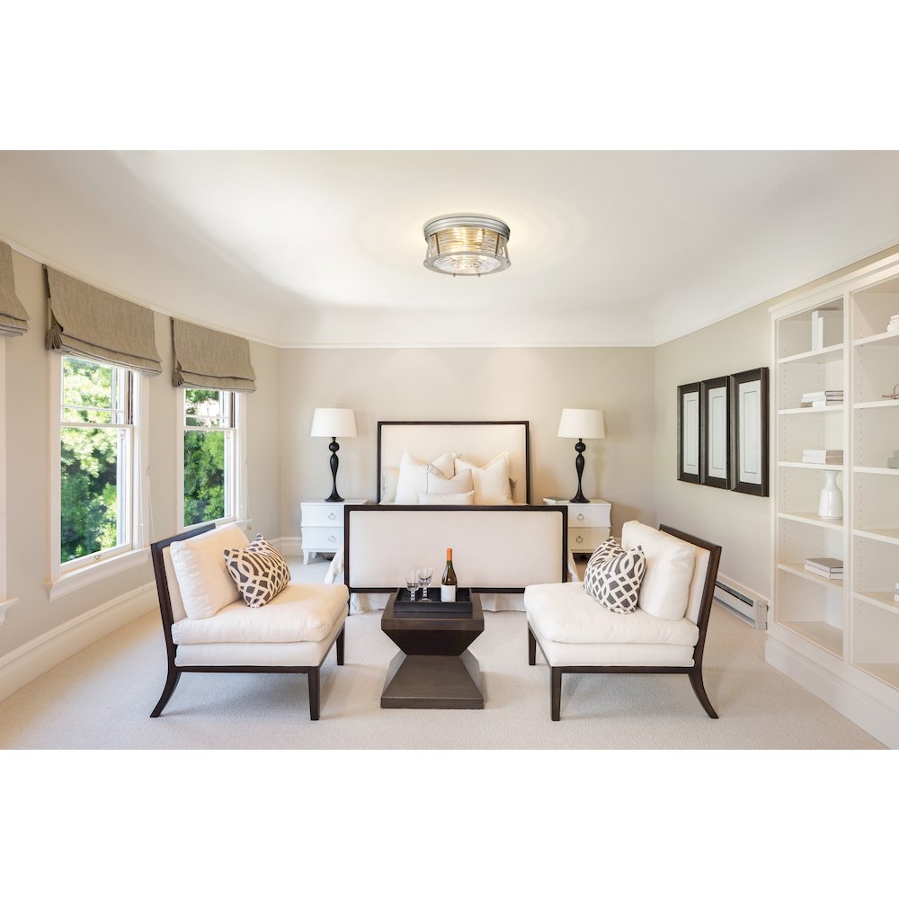 Z-Lite 3 Light Flush Mount. Picture 7