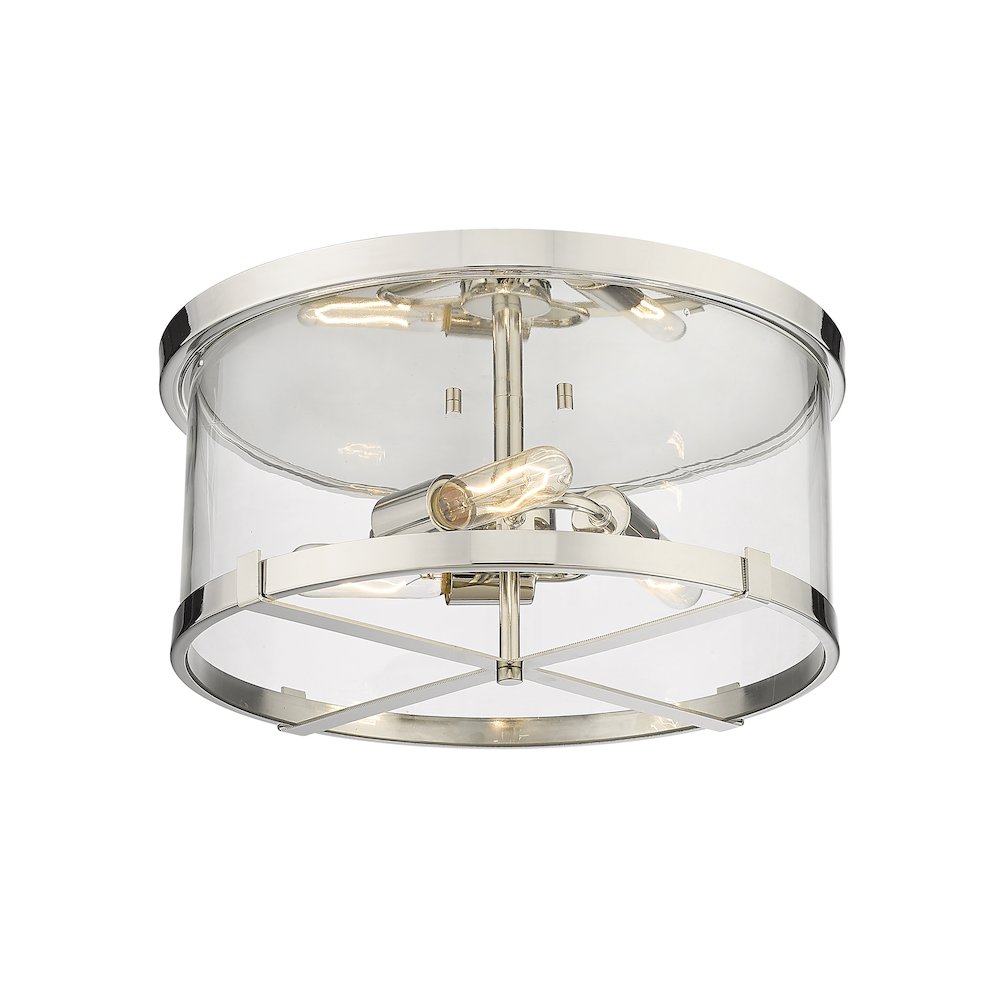 Z-Lite 3 Light Flush Mount. Picture 3