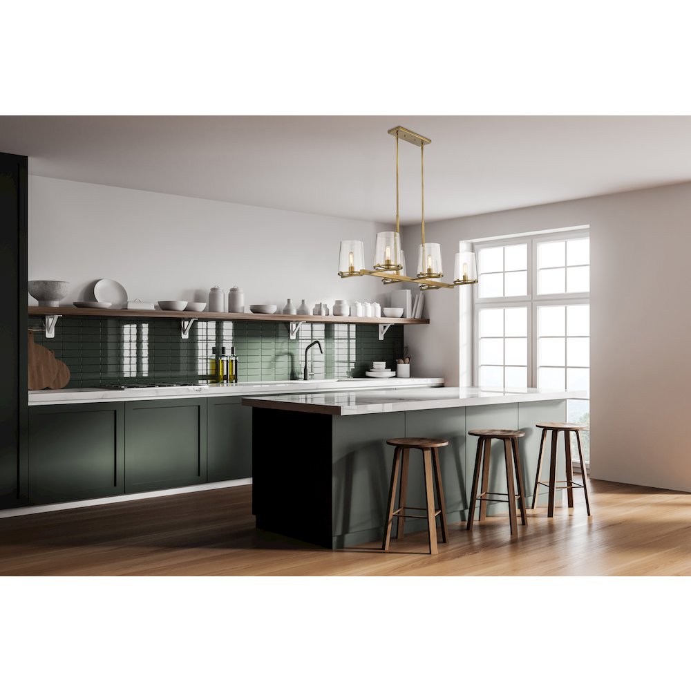 Z-Lite 6 Light Linear Chandelier. Picture 7