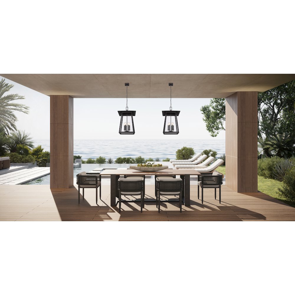 Z-Lite 6 Light Outdoor Chain Mount Ceiling Fixture. Picture 7