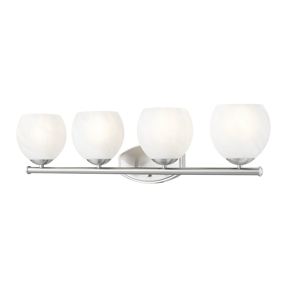 Z-Lite 4 Light Vanity, Brushed Nickel. Picture 1