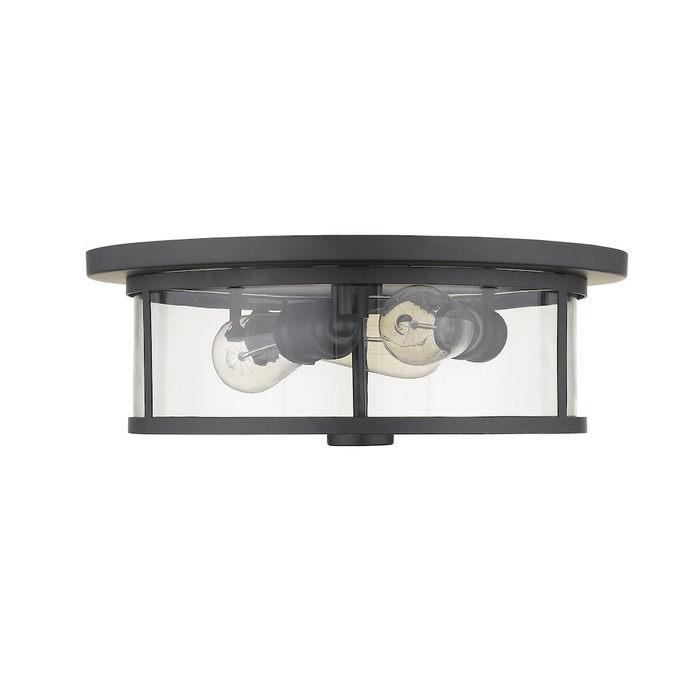 Z-Lite 3 Light Flush Mount. Picture 4