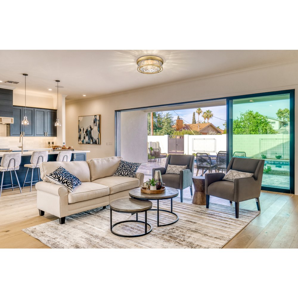 Z-Lite 4 Light Flush Mount. Picture 7