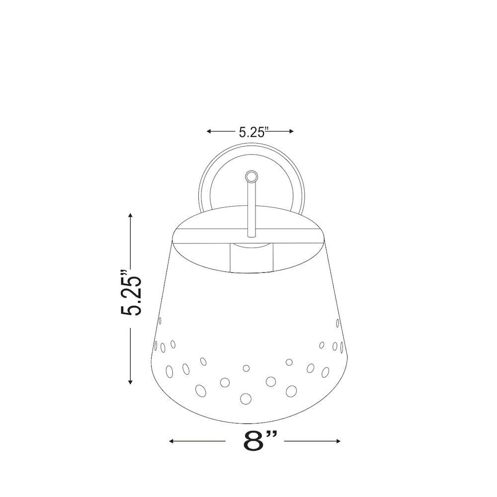 Z-Lite 1 Light Wall Sconce. Picture 8