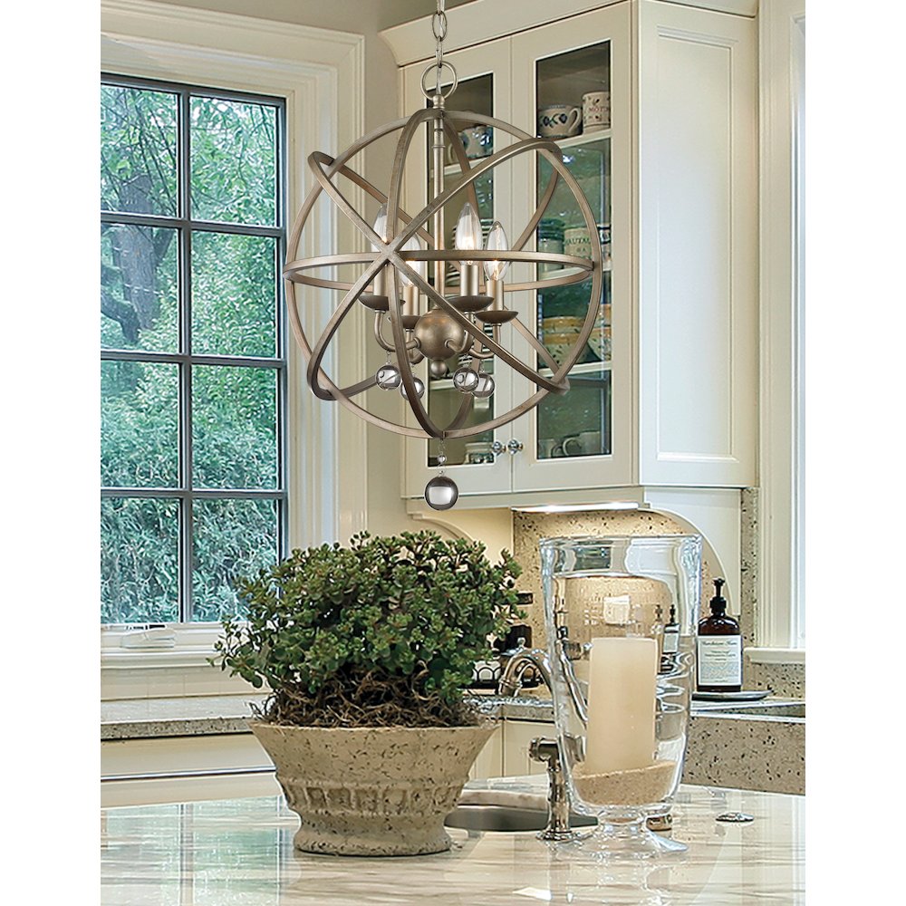 Z-Lite 4 Light Chandelier. Picture 3