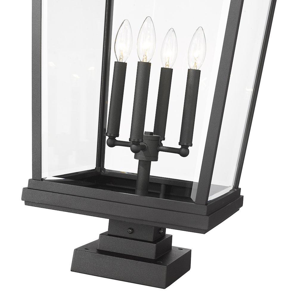 Z-Lite 4 Light Outdoor Pier Mounted Fixture. Picture 4