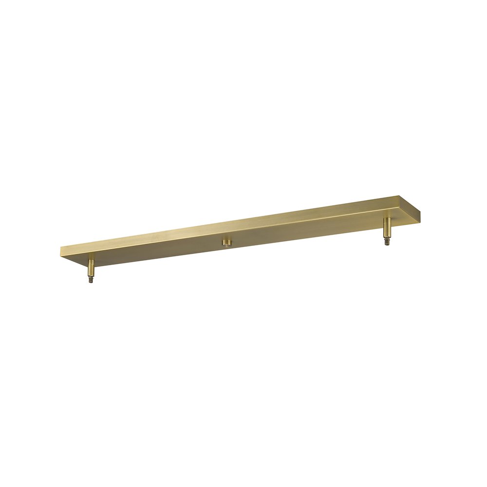 Z-Lite Multi Point Canopy 2 Light Ceiling Plate, Heritage Brass. Picture 1