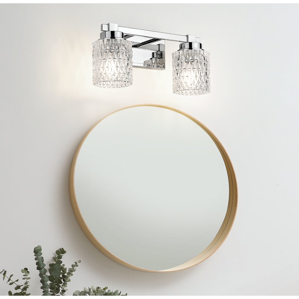 Z-Lite 2 Light Vanity, Chrome. Picture 5