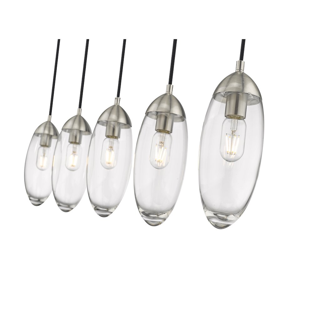 Z-Lite 5 Light Linear Chandelier. Picture 4