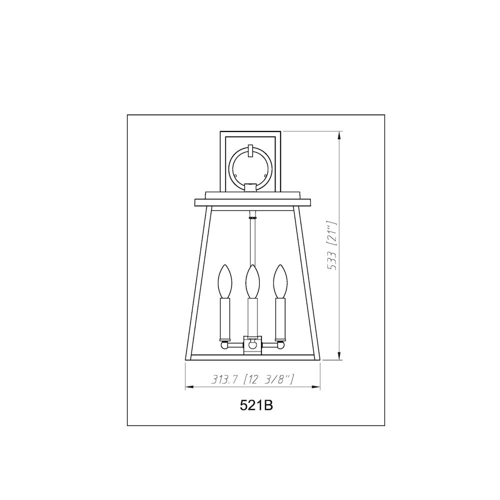 Z-Lite 4 Light Outdoor Wall Light. Picture 8