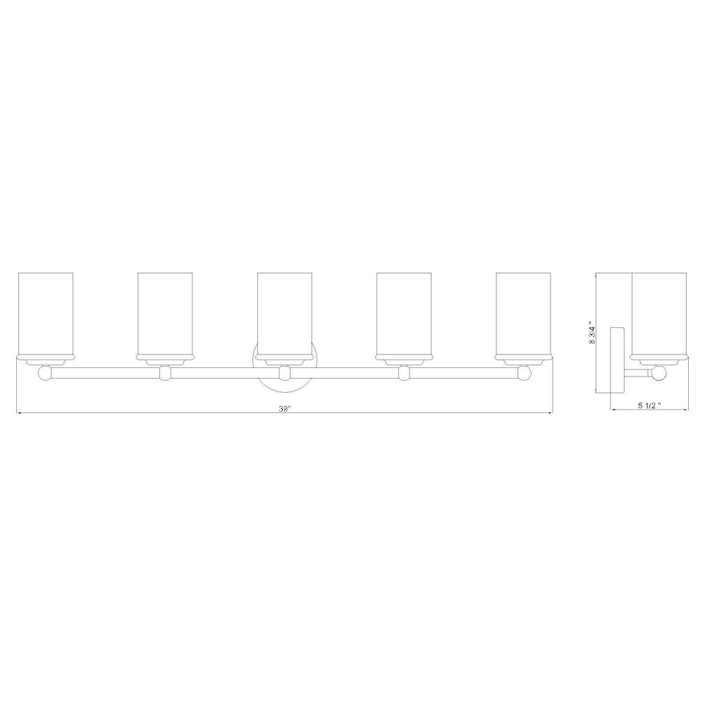Z-Lite 5 Light Vanity. Picture 8