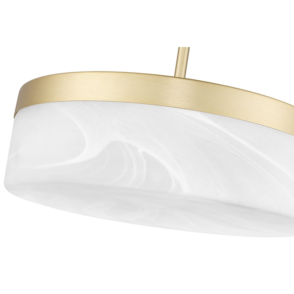 Z-Lite 1 Light Pendant, Modern Gold. Picture 4