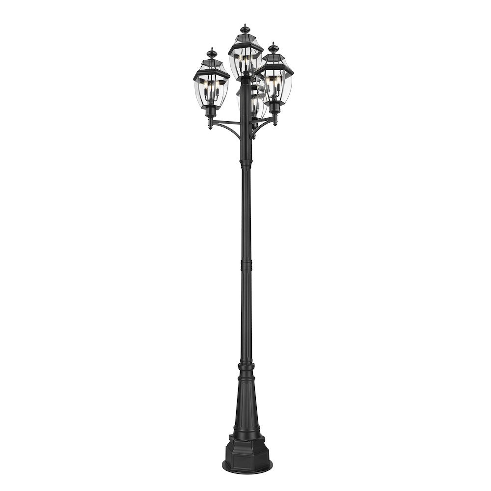 Z-Lite 3 Light Outdoor Post Mount Fixture. Picture 3