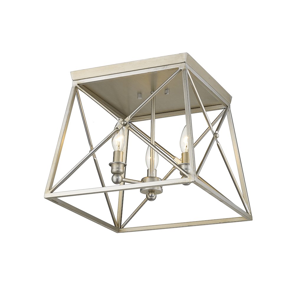 Z-Lite 3 Light Flush Mount. Picture 3